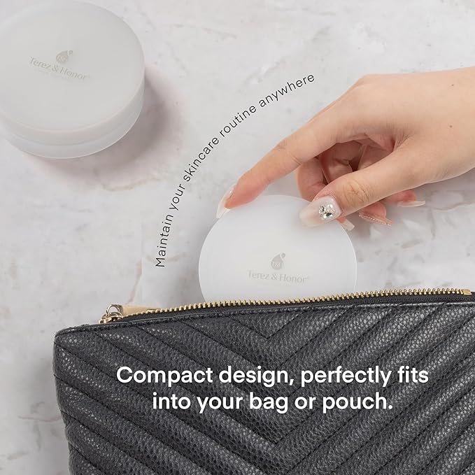 Small Travel Containers for Skincare: 2 Jars Korean Mini Containers with Lids for Toner Pads & Under Eye Patches DIY - Travel-Friendly, Reusable, Leak Proof Skincare Storage, Made in Korea