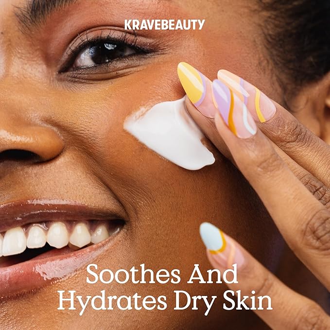 KraveBeauty Oat So Simple Water Cream – Korean-Inspired Daily Moisturizer, Hydrating & Soothing, Oat & Squalane, Vegan & Cruelty-Free, 2.7 fl oz