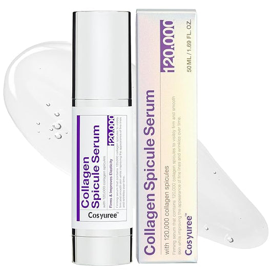 Collagen Spicule Serum, 120,000 Collagen-Coated Micro Spicules, Spicule Serum Inspired by Microneedling for Hydration & Pore Care, Firm-Looking Glass Skin, Korean Skincare 1.69 fl oz
