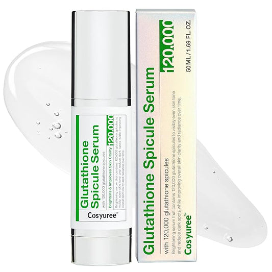 Glutathione Spicule Serum, 120,000 Glutathione-Coated Micro Spicules, Spicule Serum Inspired by Microneedling for Radiance & Pore Care, Clear-Looking Glass Skin, Korean Skincare 1.69 fl oz