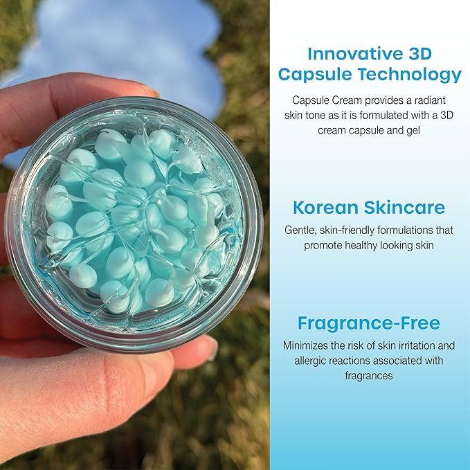 masque BAR My Ingredients Hydrating Capsule Cream Face Moisturizer, Hyaluronic acid based moisturizer, Boba face cream with Niacinamide, Korean skin care 50ml