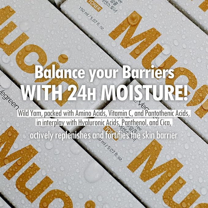 VEGREEN Wild Yam 68% + Panthenol 3% Essence Toner - Alcohol-Free Hydrating & Calming Korean Toner, Skin Barrier Repair for Glass Skin Glow, K-Beauty for All Skin Types, 5.07 fl oz