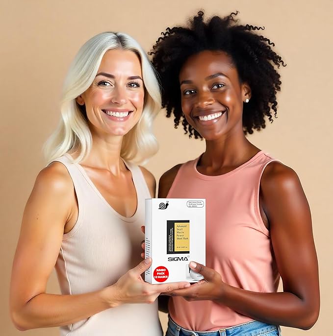 Snail Mucin Face Masks 12 Pack Korean Skincare - Deep Moisturizing Sheet Masks for Dry Sensitive Skin - Hydrating Face Mask No Parabens Sulfates - Cruelty Free Never Tested Animals