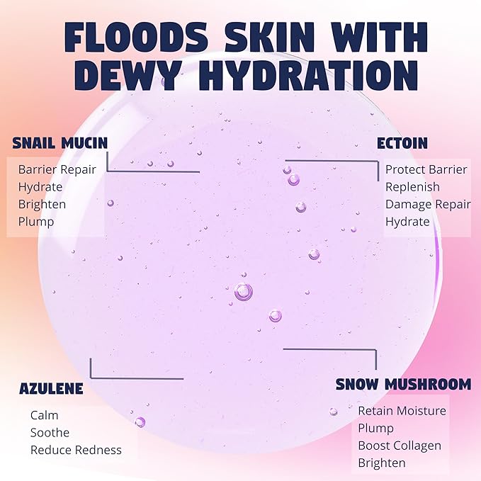 Clinically Advanced Korean Snail Mucin Serum - Star Light by Zen Dew (3.38 oz) Brightening, Anti-Aging & Hydrating K Beauty Face Serum for Glass Skin Glow – Smoothing Korean Skin Care